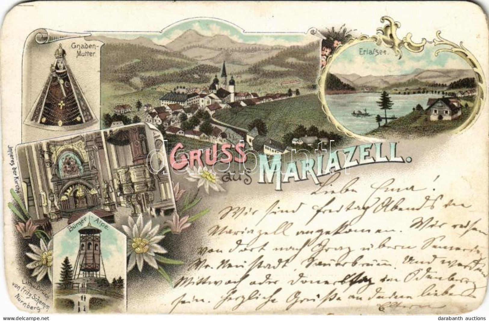 T4 1897 (Vorläufer!) Mariazell, Gnaden-Mutter, Erlafsee, Bürger-Alpe, Inneres Der Kirche / Pilgrimage Site, Church Inter - Non Classés