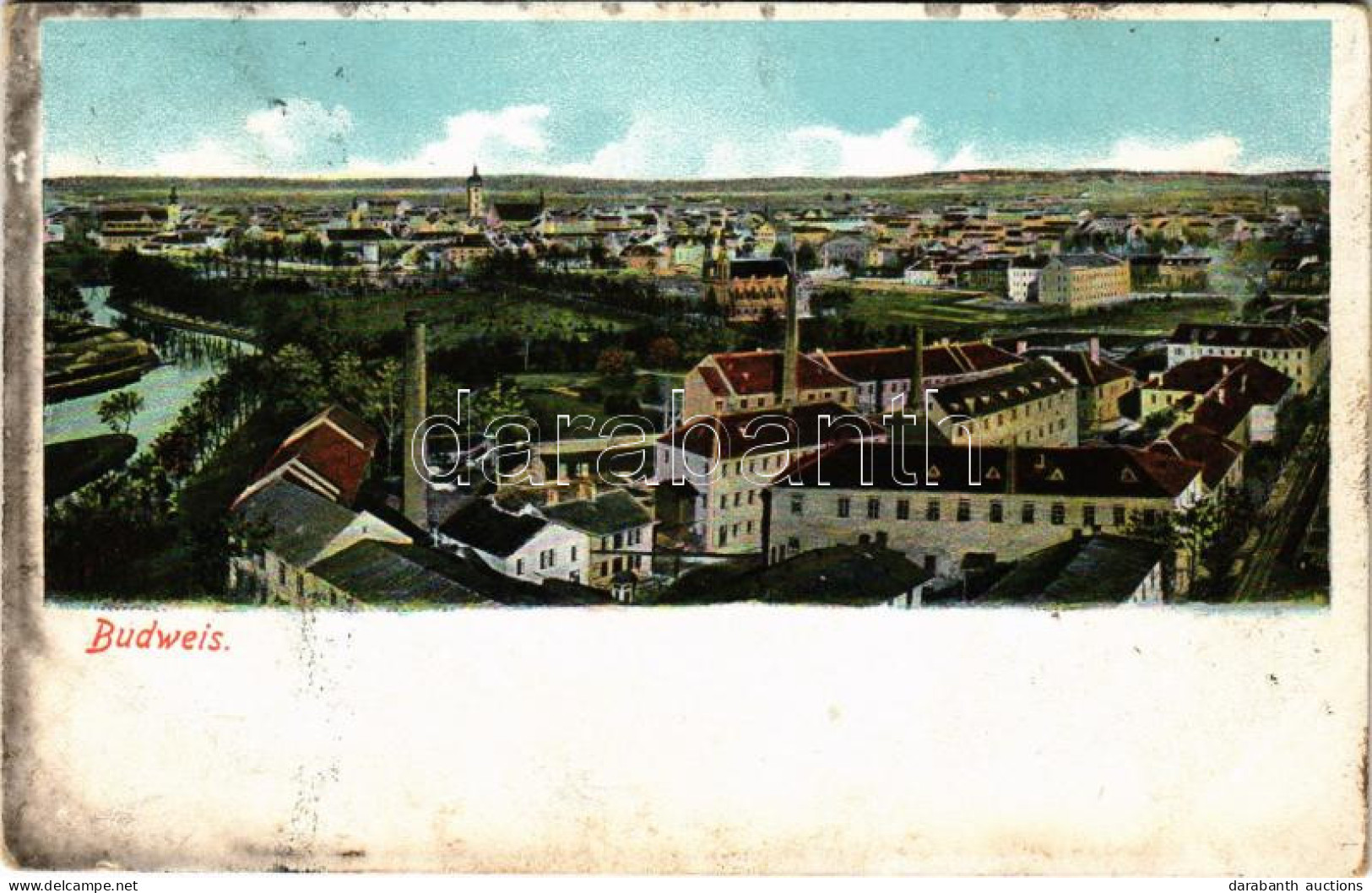 T2/T3 1908 Ceské Budejovice, Budweis; General View (fl) - Unclassified