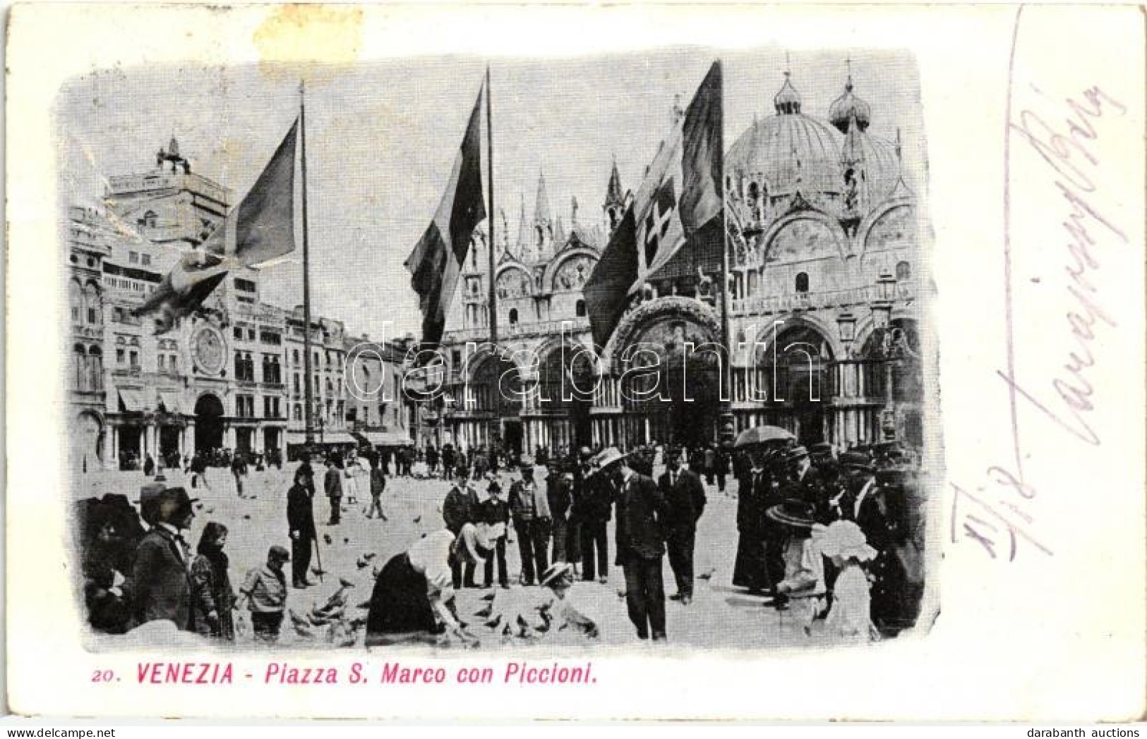 T3 Venice, Venezia; Piazza S. Marco Con Piccioni (fa) - Unclassified