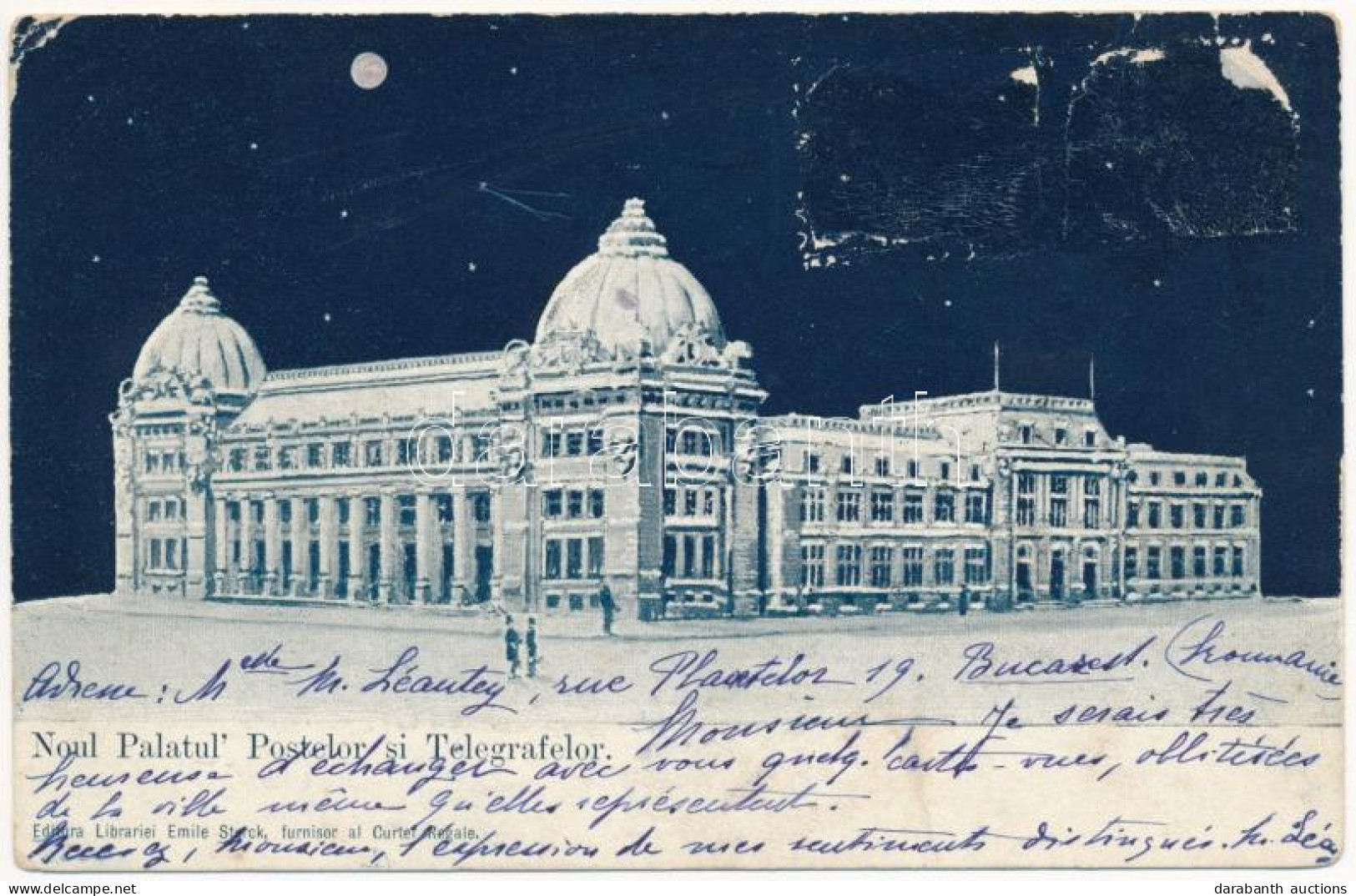 * T3 1900 Bucharest, Bukarest, Bucuresti, Bucuresci; Noul Palatul Postelor Si Telegrafelor / New Post And Telegraph Pala - Zonder Classificatie