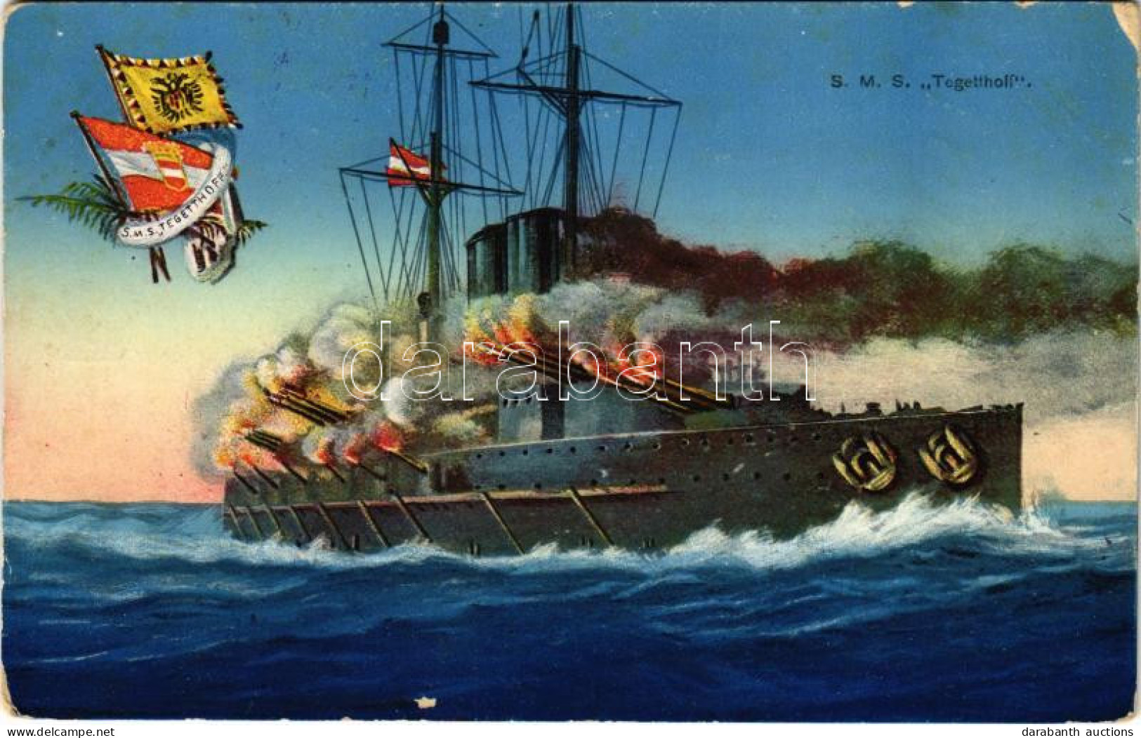 T2/T3 1914 SMS TEGETTHOFF Az Osztrák-Magyar Haditengerészet Tegetthoff-osztályú Csatahajó / K.u.K. Kriegsmarine / WWI Au - Non Classés