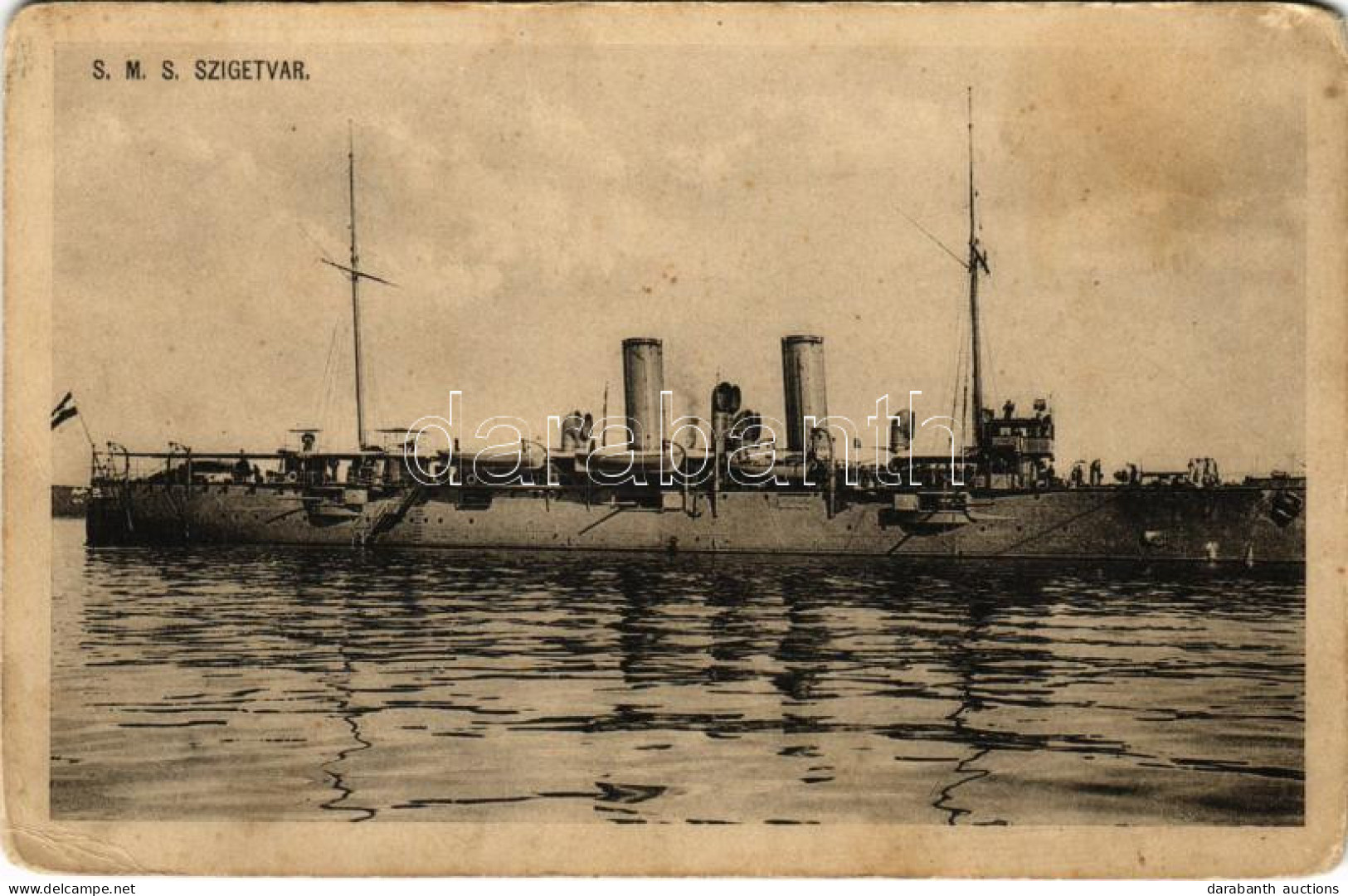 T2/T3 1914 SMS SZIGETVÁR Osztrák-Magyar Haditengerészet Zenta-osztályú Védett Cirkálója / K.u.K. Kriegsmarine / Austro-H - Ohne Zuordnung