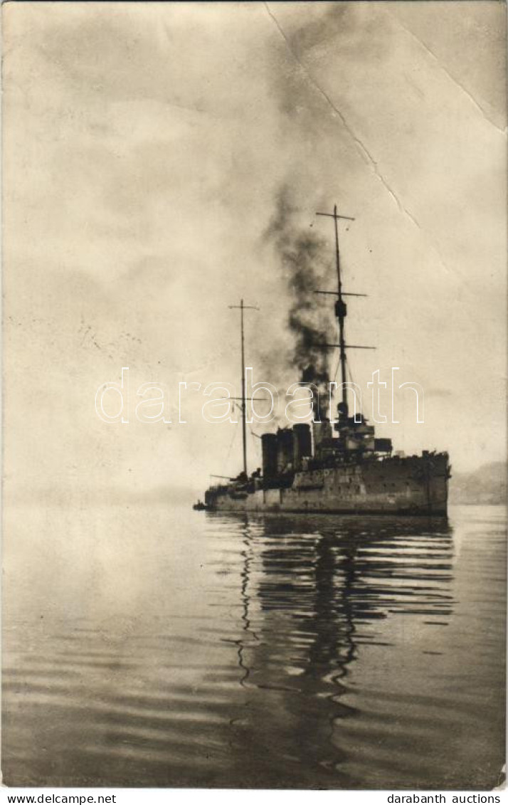 T3 1916 SMS Helgoland Az Osztrák-Magyar Haditengerészet Helgoland-osztályú Gyorscirkálója Durazzo Után / K.u.K. Kriegsma - Non Classificati