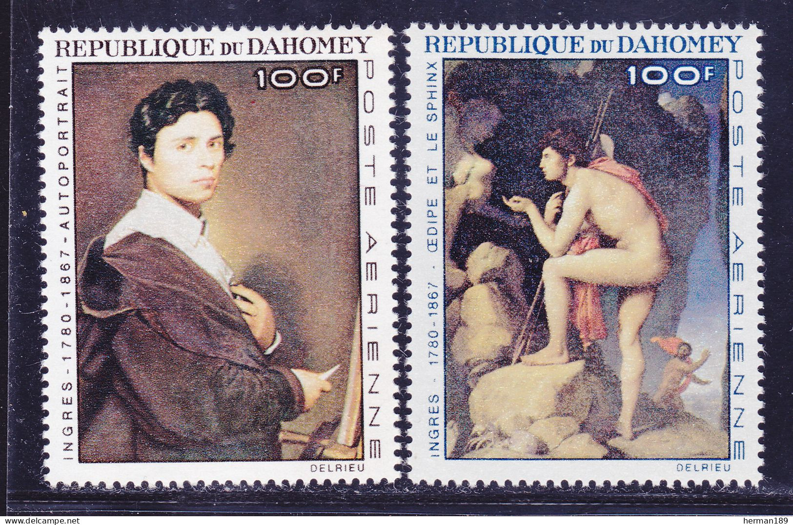 DAHOMEY AERIENS N°   53 & 54 ** MNH Neufs Sans Charnière, TB (D7528) Tableaux D'Ingres - 1967 - Benin - Dahomey (1960-...)