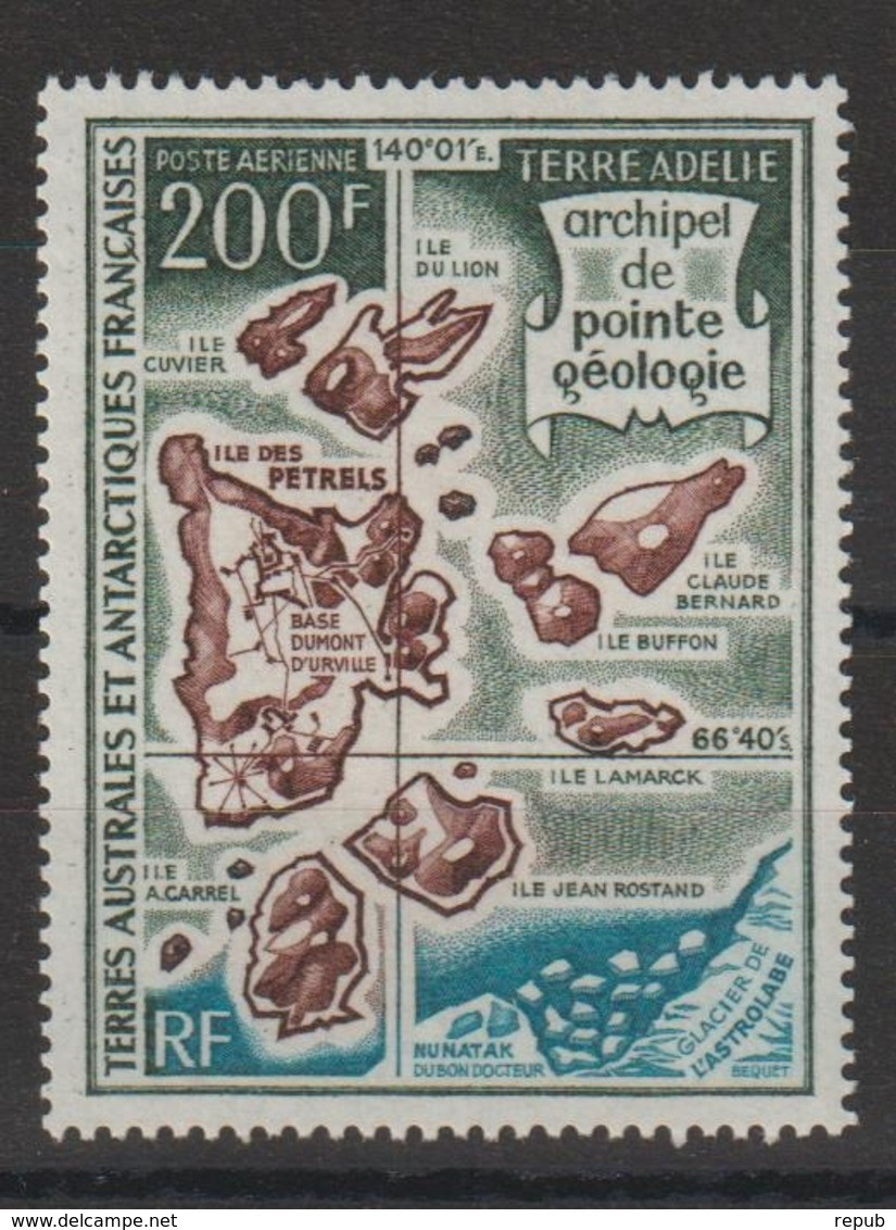 TAAF 1971 Archipel De Pointe Géologique PA 24 ** MNH - Airmail