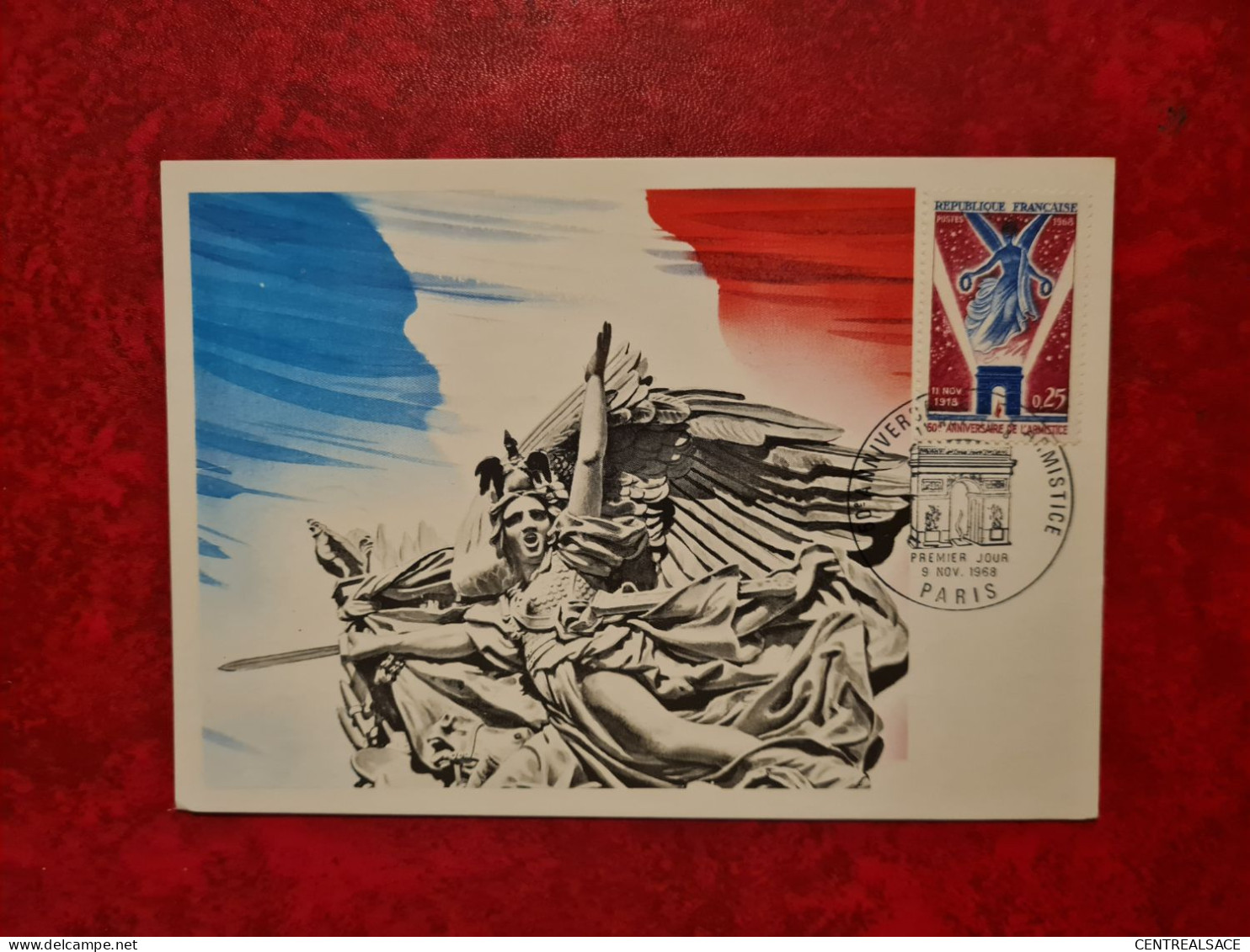 FDC 1968 MAXI  PARIS ANNIVERSAIRE DE L'ARMISTICE - 1960-1969