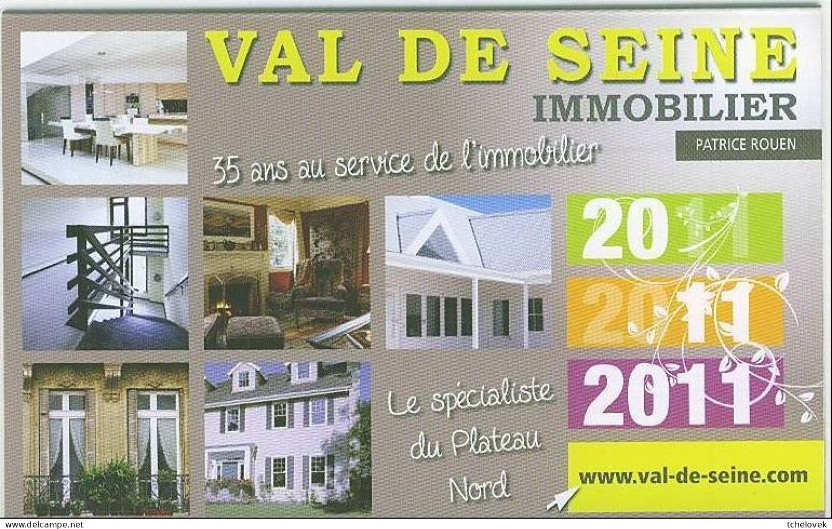 (Divers). Petit calendrier Agence immo Val de Seine 2008 & 2011 & 2013 & 2014 & Animaux 2013 & sagittaire & Barques