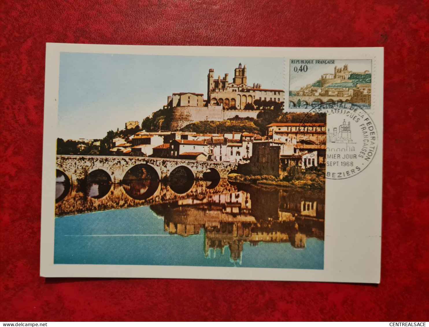 FDC 1968 MAXI  BEZIERS EGLISE ST NAZAIRE CONGRES FFAP - 1960-1969