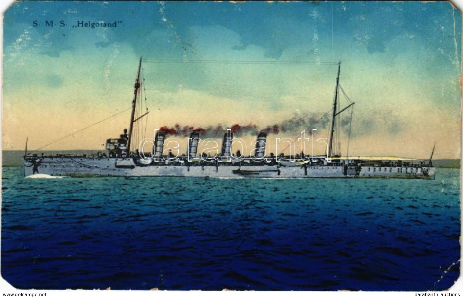 T3/T4 1916 SMS Helgoland Az Osztrák-Magyar Haditengerészet Helgoland-osztályú Gyorscirkálója / K.u.K. Kriegsmarine Rapid - Zonder Classificatie