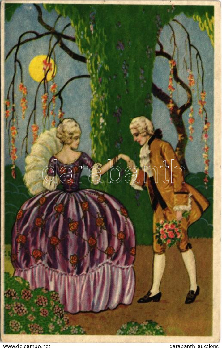 * T2/T3 Lady Art Postcard, Romantic Couple. Degami 2041. (EK) - Unclassified
