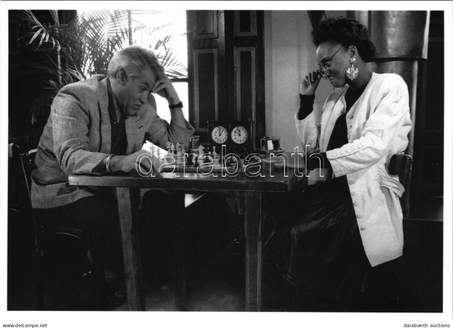 ** T2 Richard Hooikaas: The Winner & The Looser - Modern Sakk Képeslap / Modern Chess Postcard - Unclassified