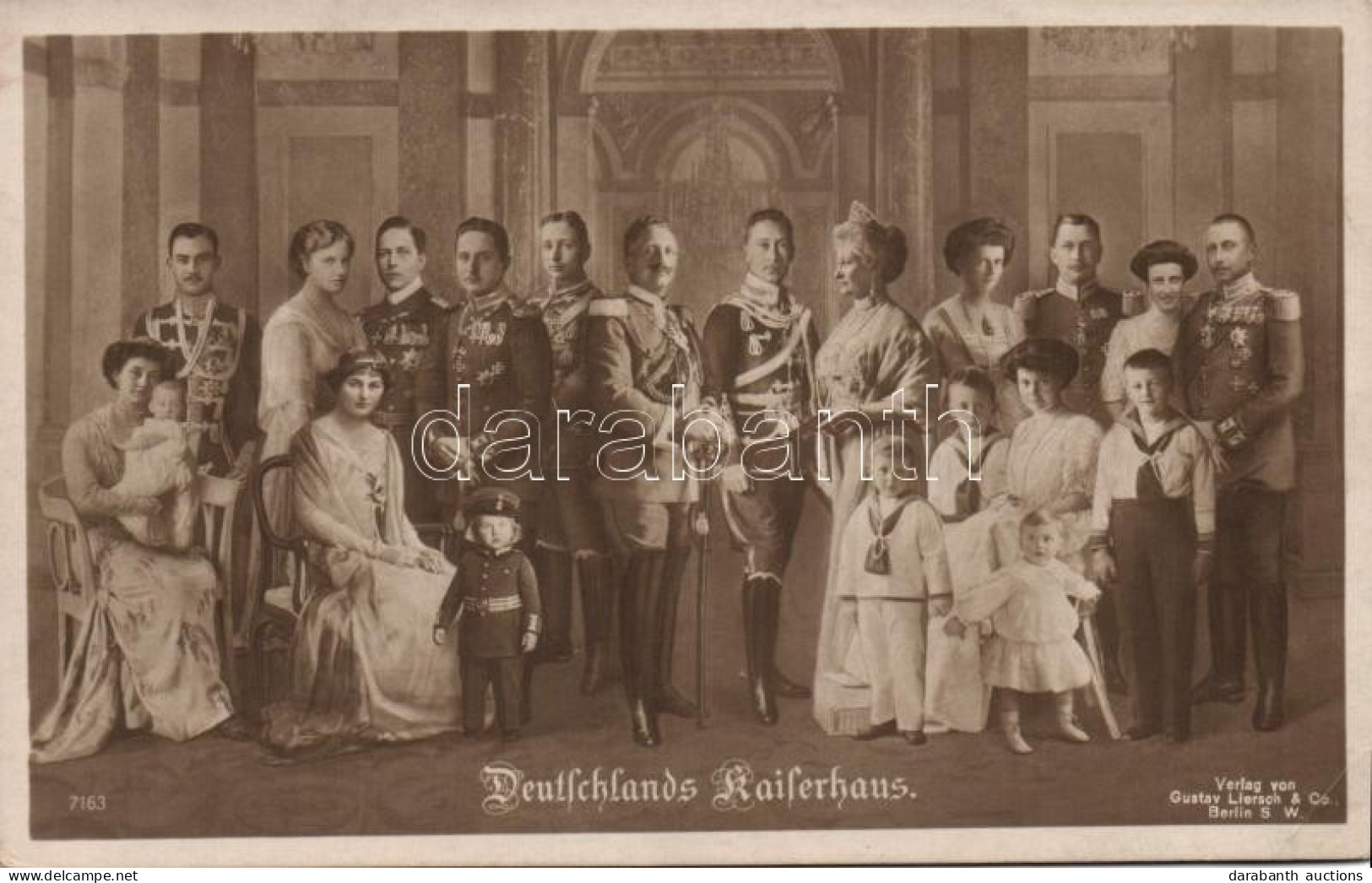 * T3 Wilhelm II, Augusta Victoria Of Schleswig-Holstein, Wilhelm, German Crown Prince, Prince Eitel Friedrich, Prince Ad - Unclassified