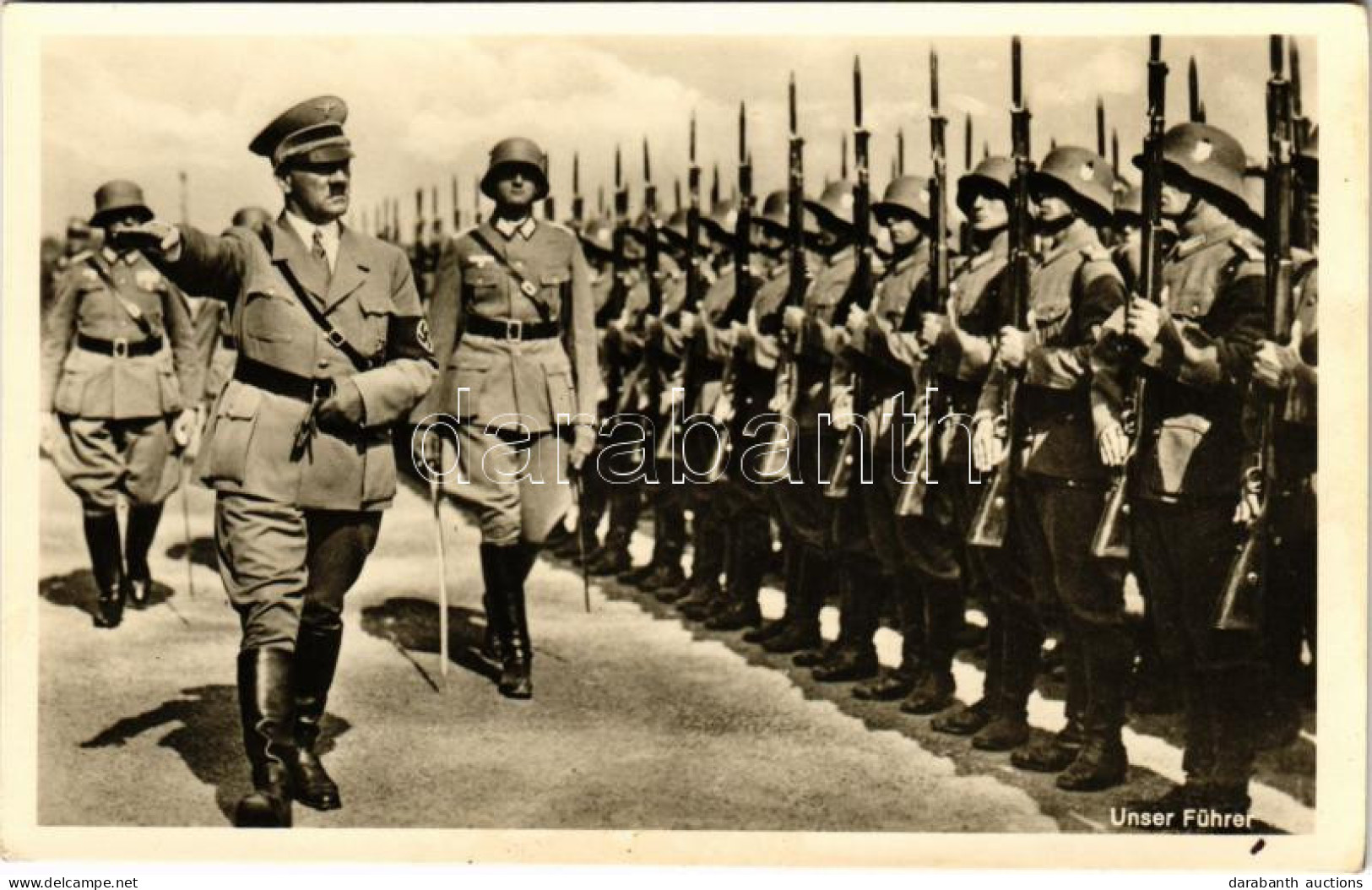 ** T1/T2 Adolf Hitler, Unser Führer / Náci Propaganda / German Nazi Propaganda. Photo Hoffmann - Unclassified