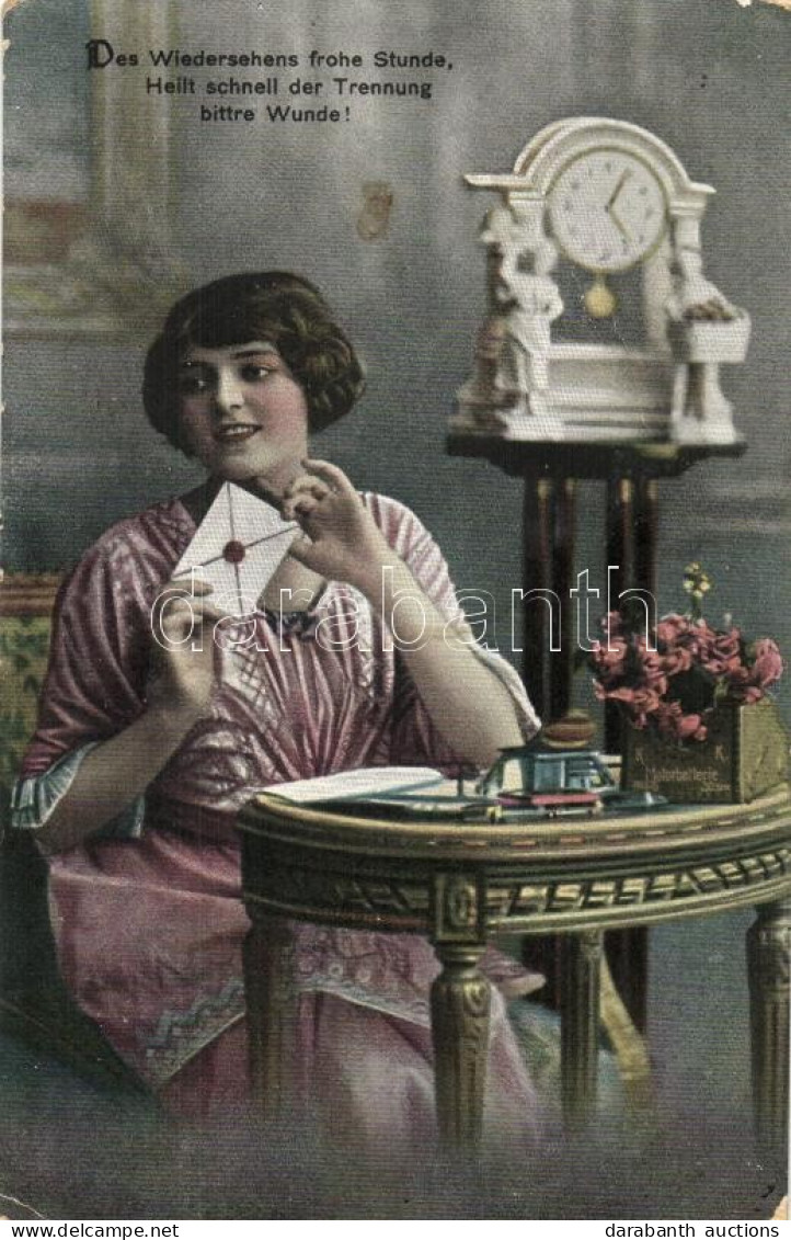 * T3 Lady Sealing A Letter, R&K No. 2725/3 (fa) - Unclassified