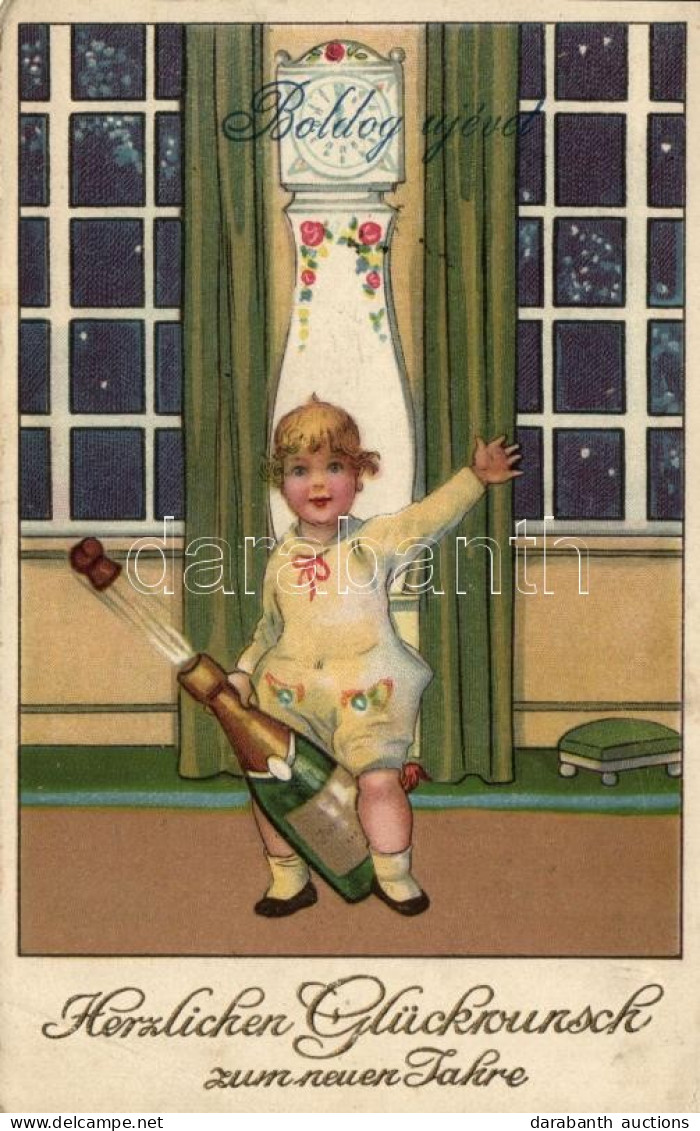 T3 New Year, Child, Champagne, Litho (EB) - Sin Clasificación