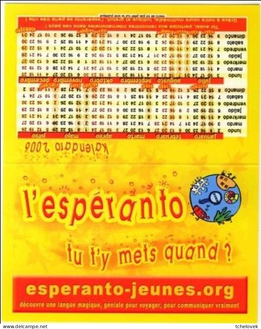 (Divers). Calendrier Poche. Chocolatière Macarons & Zodiac Sagittaire Vierge Cancer & Altai & Esperanto & Banque Postale - Tamaño Pequeño : 2001-...