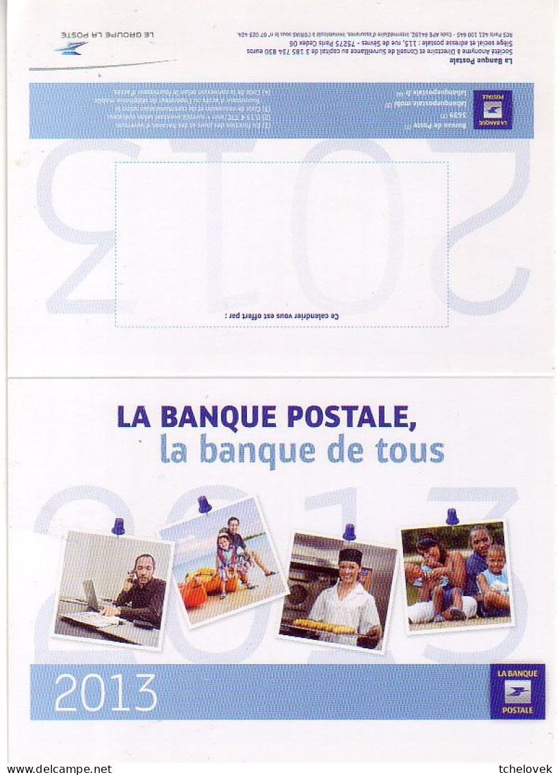 (Divers). Calendrier Poche. Chocolatière Macarons & Zodiac Sagittaire Vierge Cancer & Altai & Esperanto & Banque Postale - Klein Formaat: 2001-...