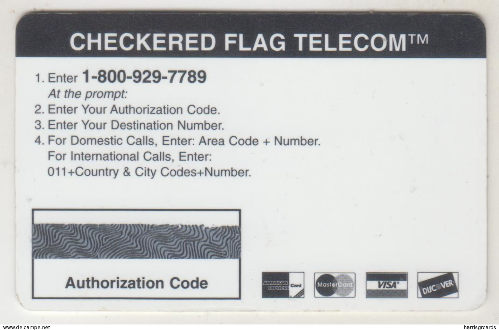 USA - Gerhard Berger F1 , Checkered Flag Telecom Prepaid 2$, Mint FAKE - Autres & Non Classés