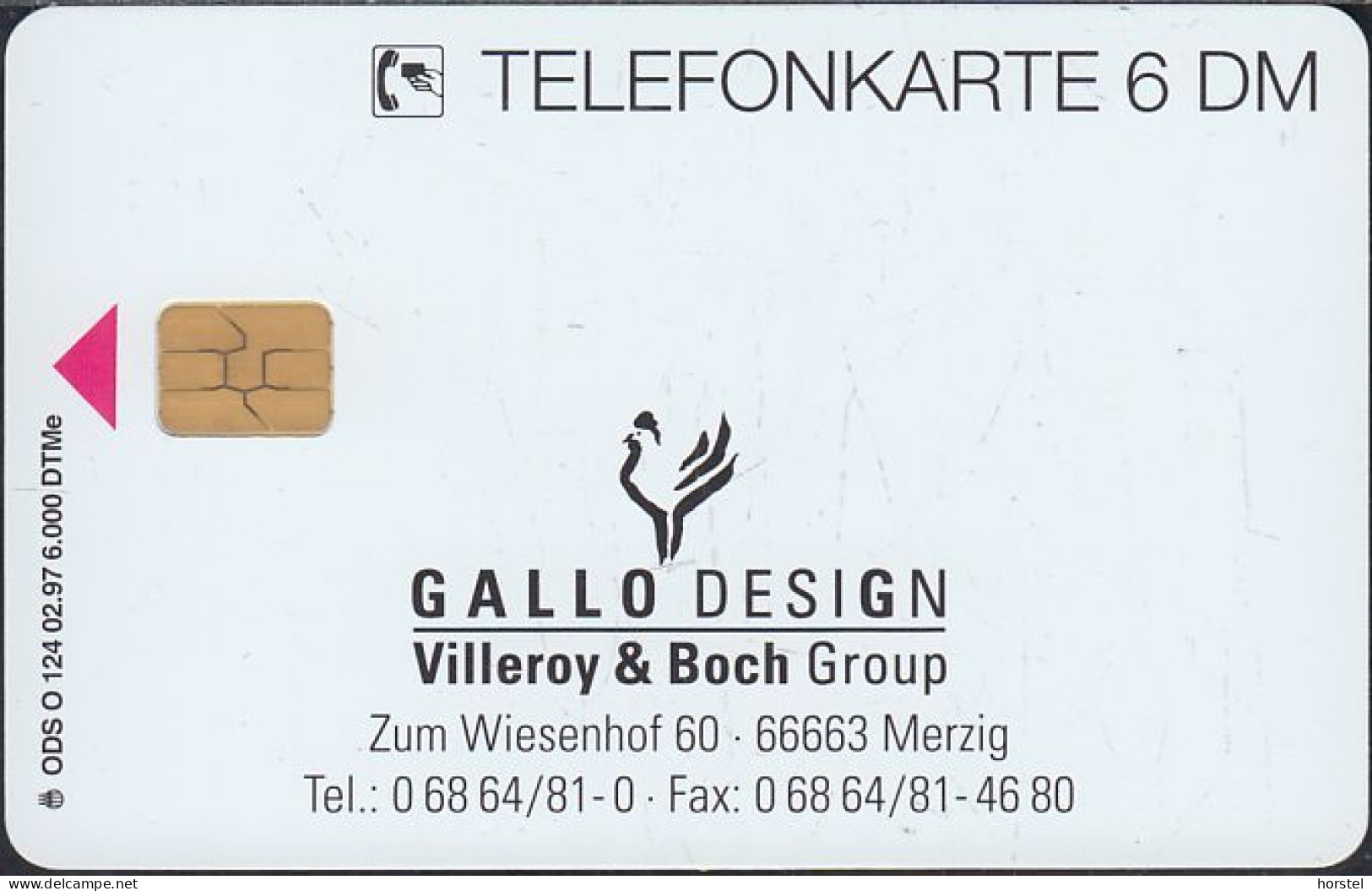 GERMANY O124/97 Villeroy & Boch Group - Gallo Design - Switch Plantation - O-Serie : Serie Clienti Esclusi Dal Servizio Delle Collezioni