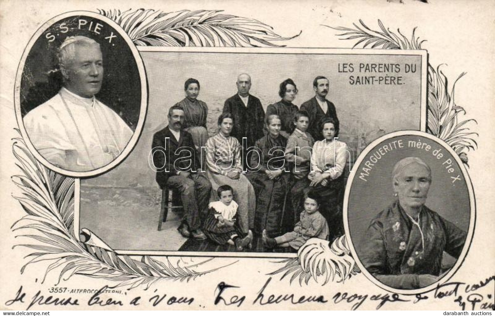 * T4 Pope Pius IX, Marguerite Mother Of Pius X, Parents Of Saint-Pere, Art Nouveau (b) - Zonder Classificatie
