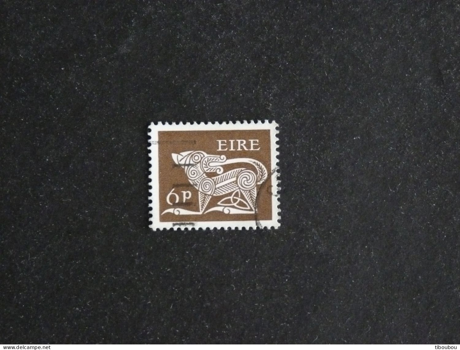 IRLANDE IRELAND EIRE YT 217 OBLITERE - CHIEN STYLISE BROCHE ANCIENNE - Used Stamps