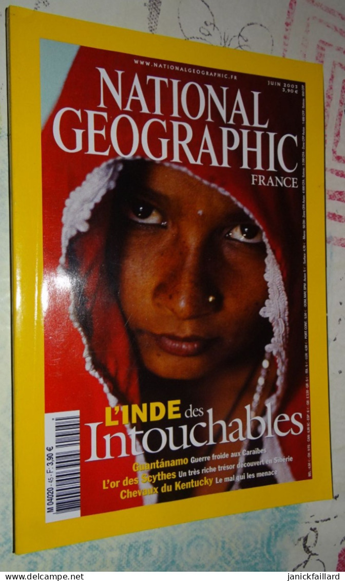 National Géographic France N 45 L'inde Des Intouchables - Kleinformat : 1961-70
