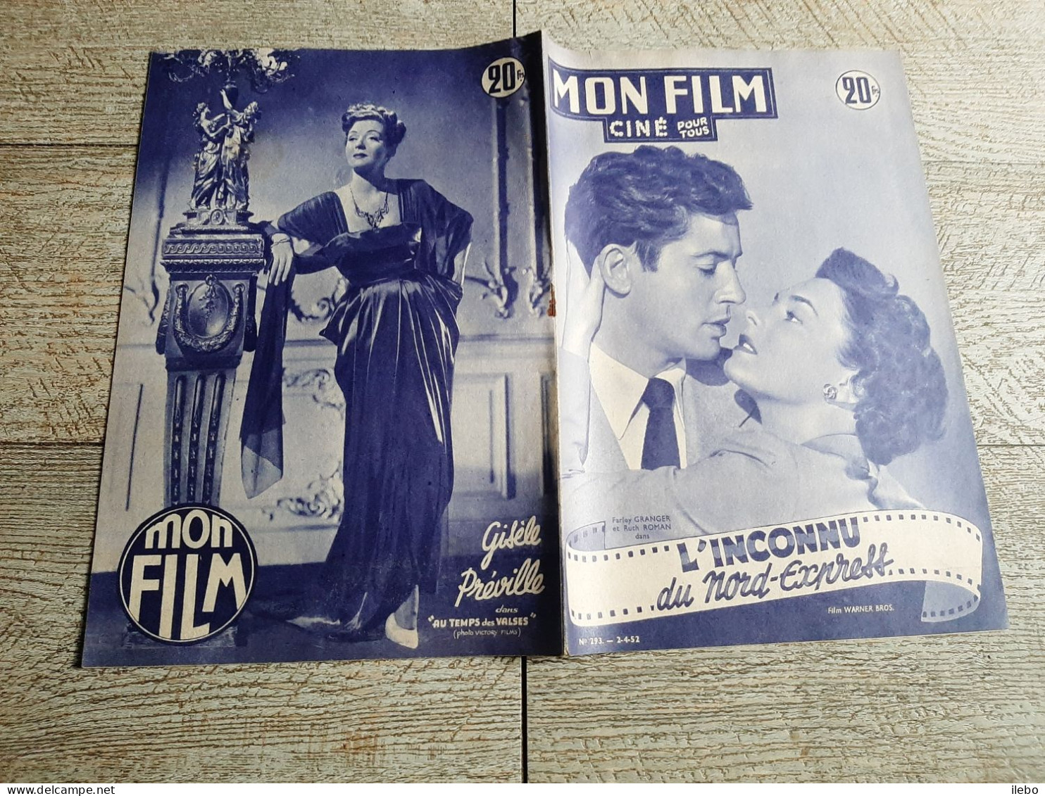 Revue Mon Film L'inconnu Du Nord Express Granger Et Ruth Roman 1952  Cinéma - Cinéma/Télévision