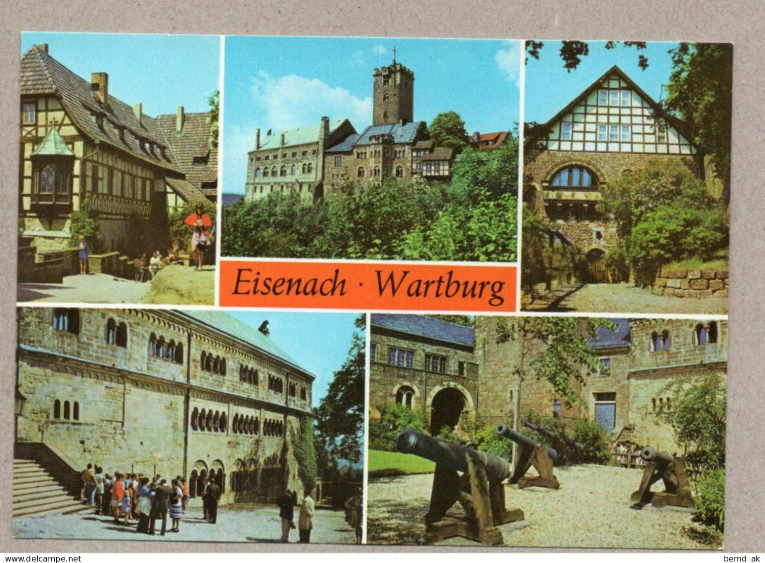 013# BRD - 8  Color - AK:  Eisenach - Ansichten der Wartburg (alle im Bild)