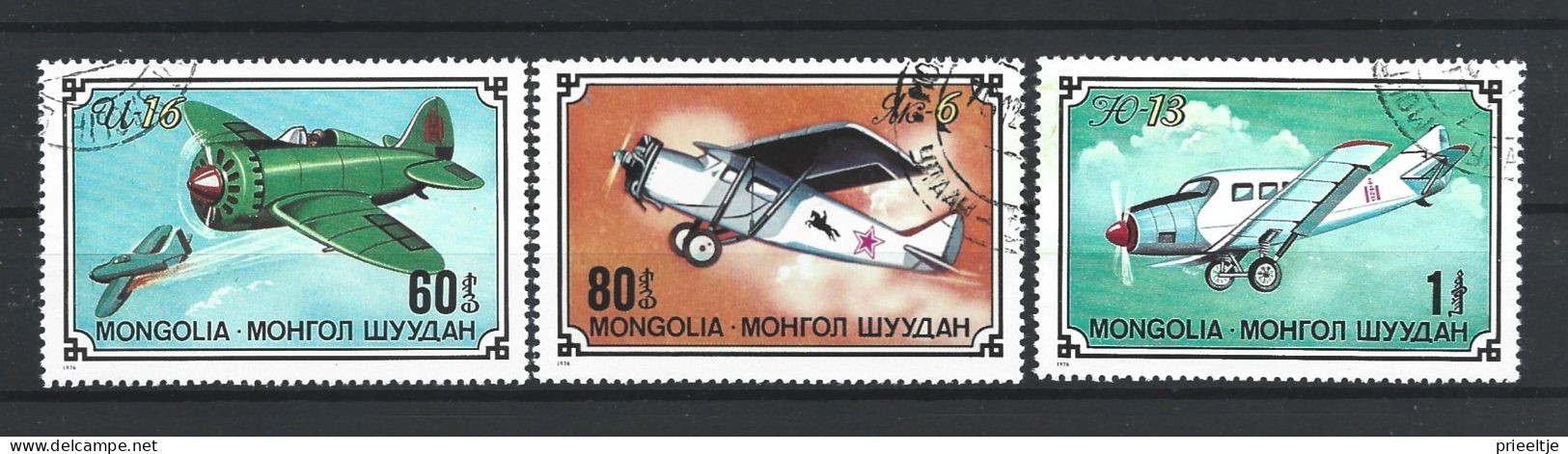 Mongolia 1976 Aviation High Values Y.T. 875/877 (0) - Mongolia