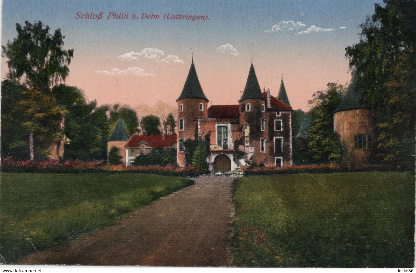#10005 Schloß Phlin Bei Delm, 1916 - Lothringen
