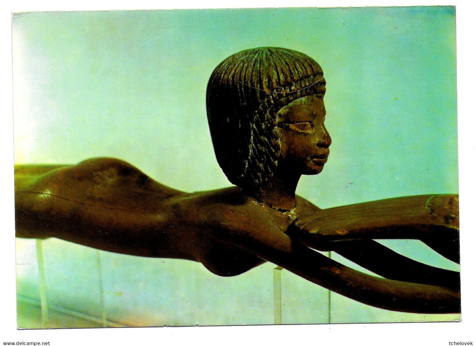Thèmes. Arts. Cuilliere à La Nageuse. Egypte. Bronze? - Articles Of Virtu
