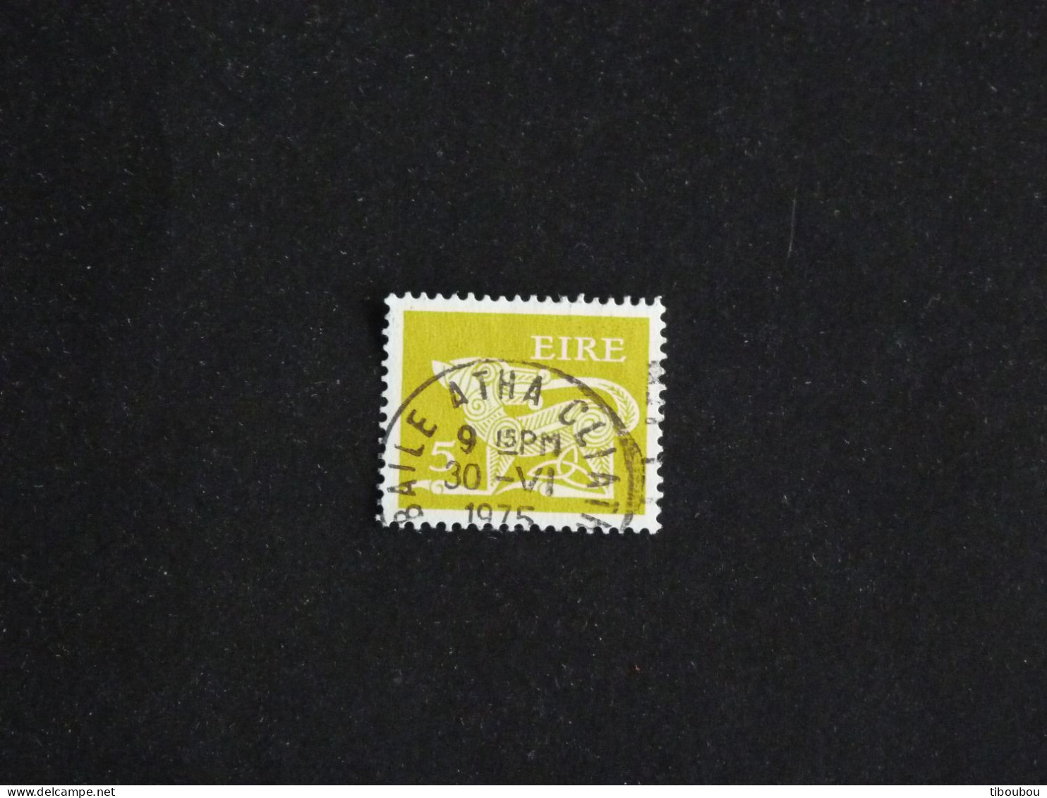 IRLANDE IRELAND EIRE YT 318E OBLITERE - CHIEN STYLISE BROCHE ANCIENNE - Used Stamps
