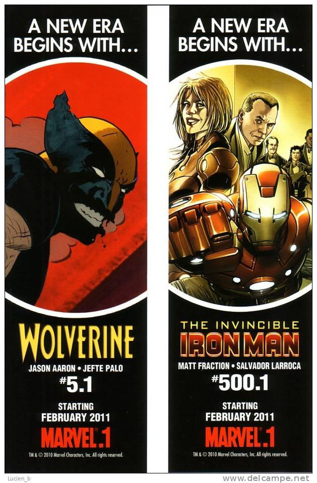 LARROCA   -   Marque-pages   -  Iron Man - Wolverine - Marque-pages