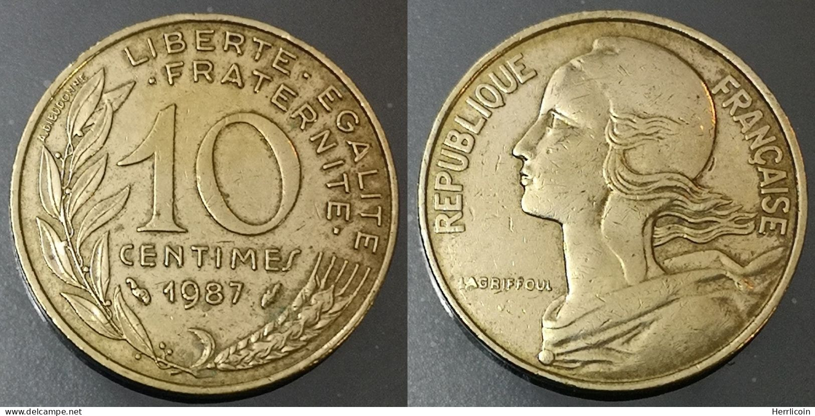 Monnaie France - 1987 - 10 Centimes Marianne Cupro-aluminium - 10 Centimes