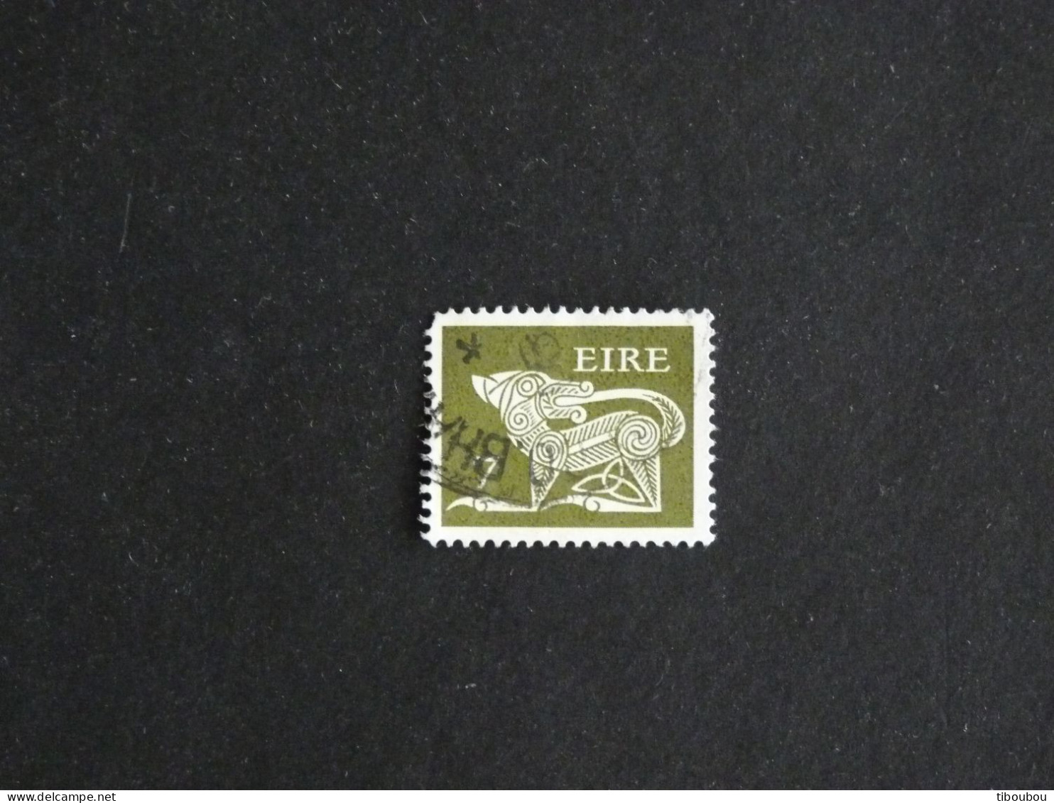 IRLANDE IRELAND EIRE YT 320 OBLITERE - CHIEN STYLISE BROCHE ANCIENNE - Used Stamps