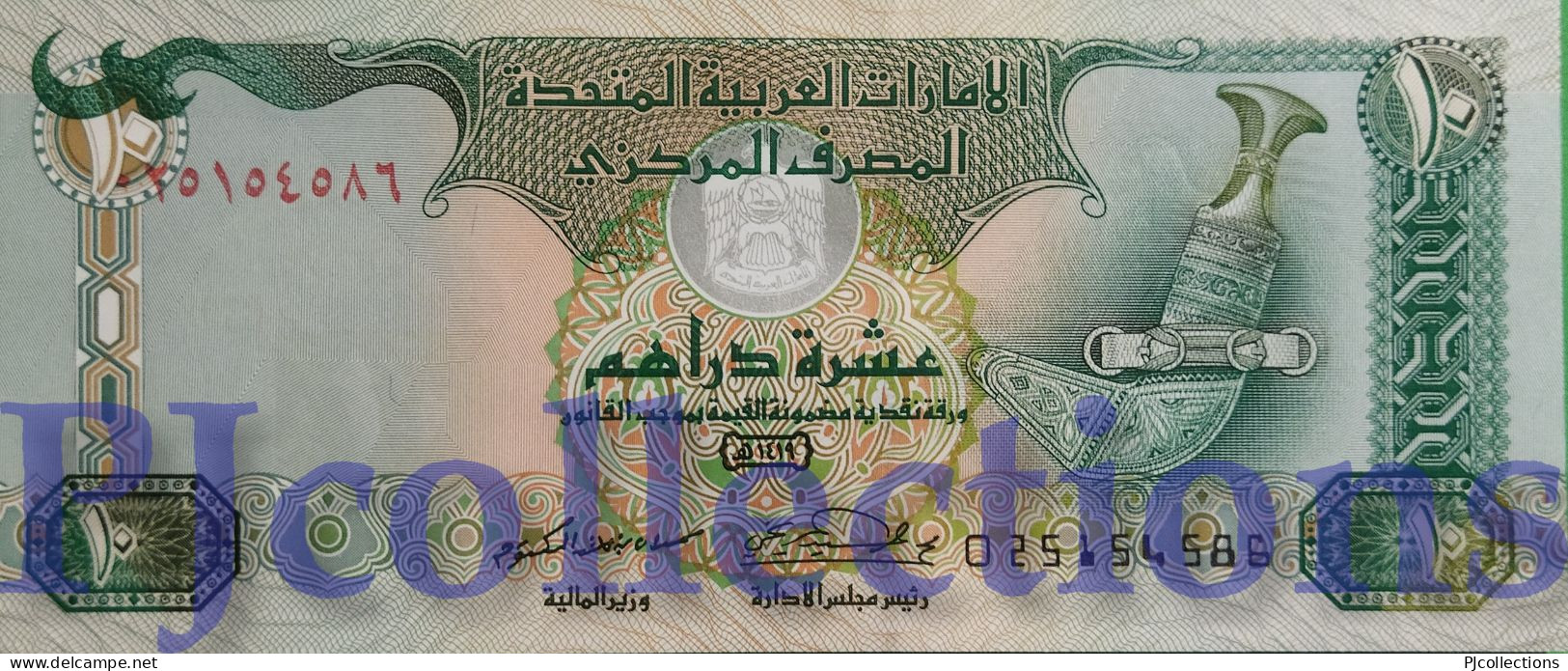 UNITED ARAB EMIRATES 10 DIRHAMS 1998 PICK 20a UNC - Emirati Arabi Uniti