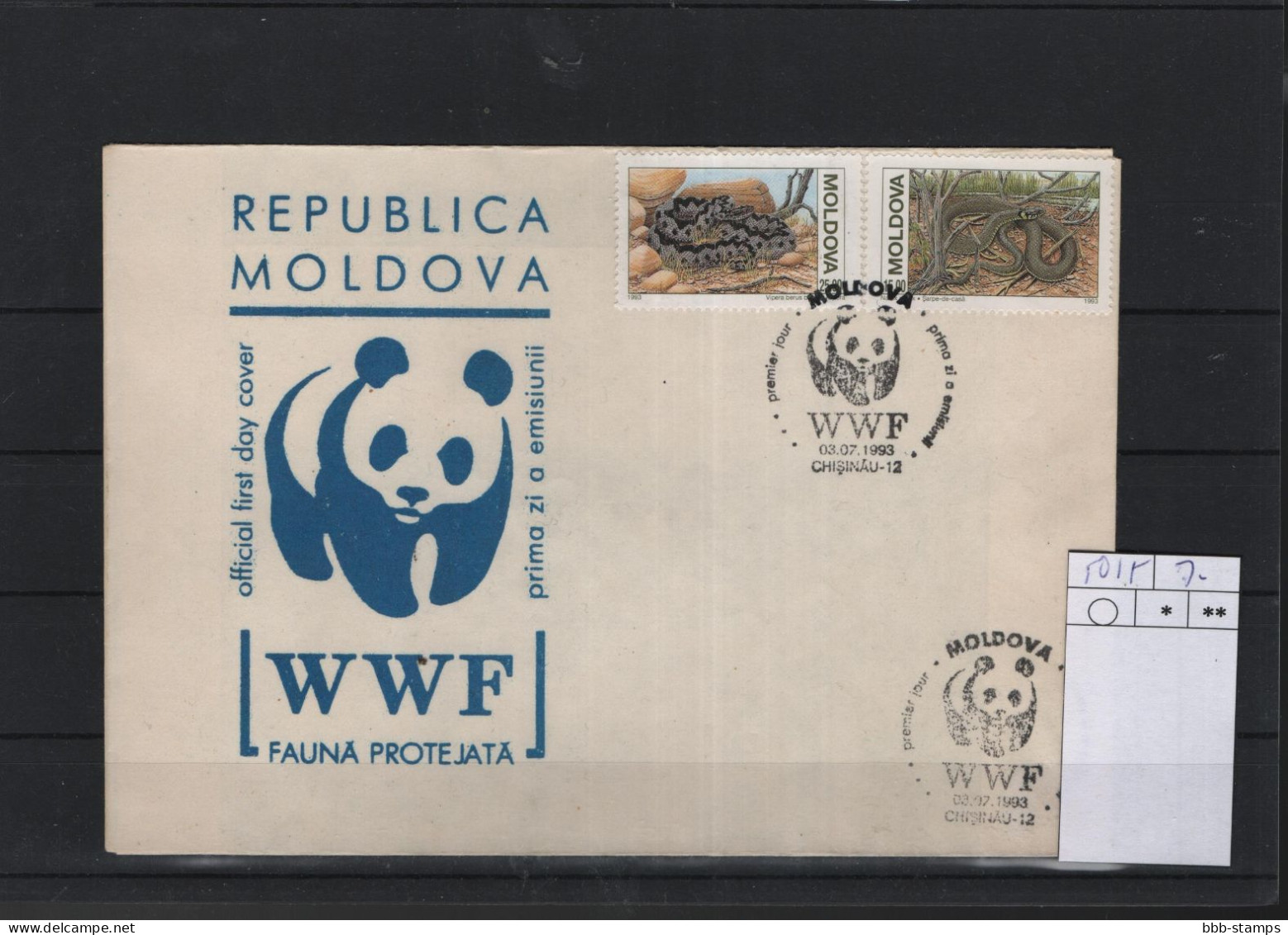 Moldawien Michel Cat.No. FDC  50/55 Wwf - Moldova