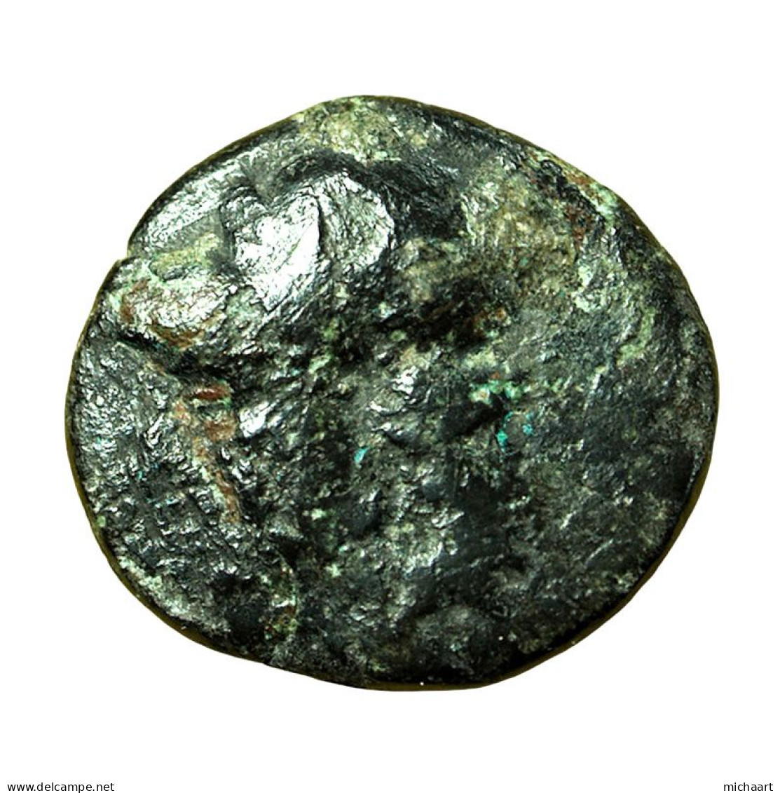 Ancient Greek Coin Alontion Sicily AE14mm Herakles / Eagle 04052 - Griegas