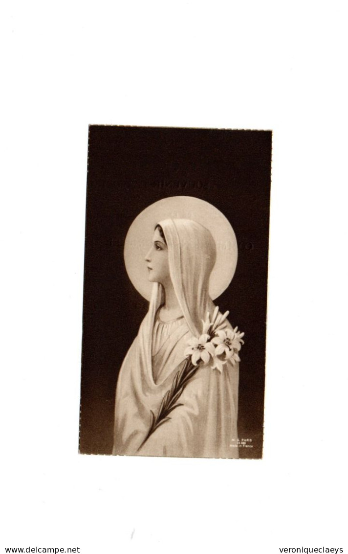 Image Pieuse Souvenir De La Communion Solennelle 1935 C1/7 - Santini