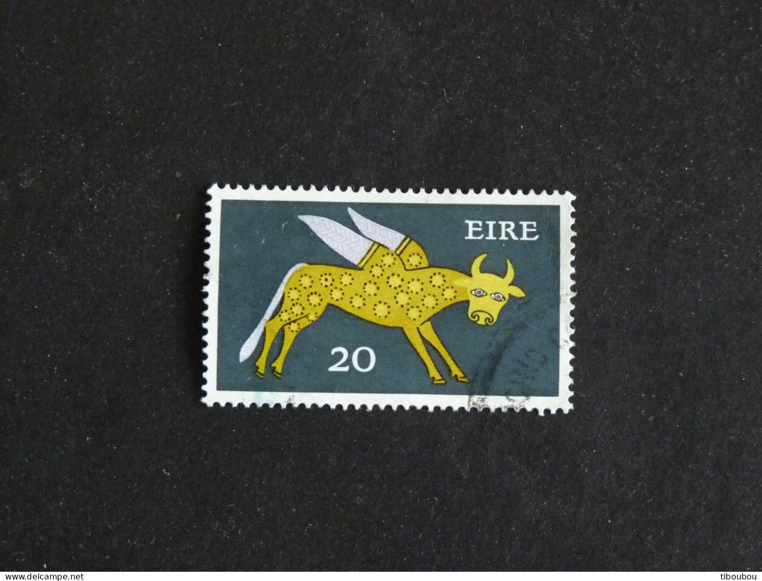 IRLANDE IRELAND EIRE YT 322A OBLITERE - BOEUF AILE SYMBOLE DE SAINT LUC - Used Stamps
