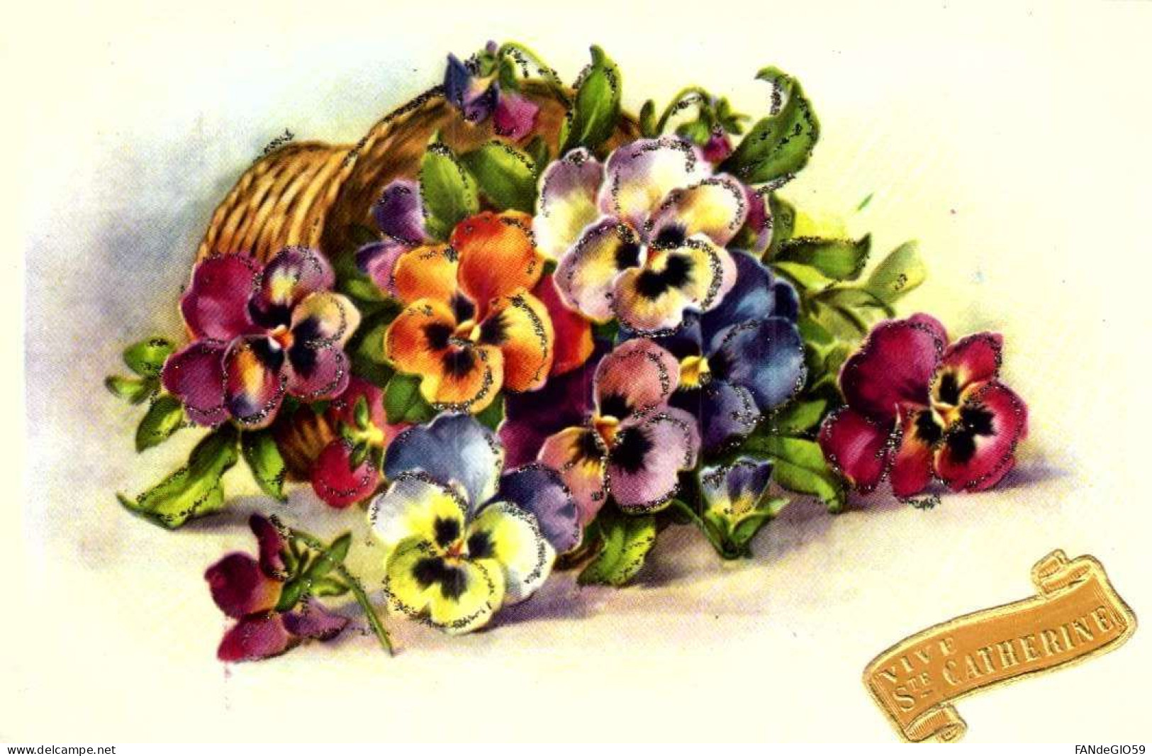 > Fleurs, Plantes & Arbres > 10 CARTES POSTALES  Fleurs   Pensee  56 - Fiori