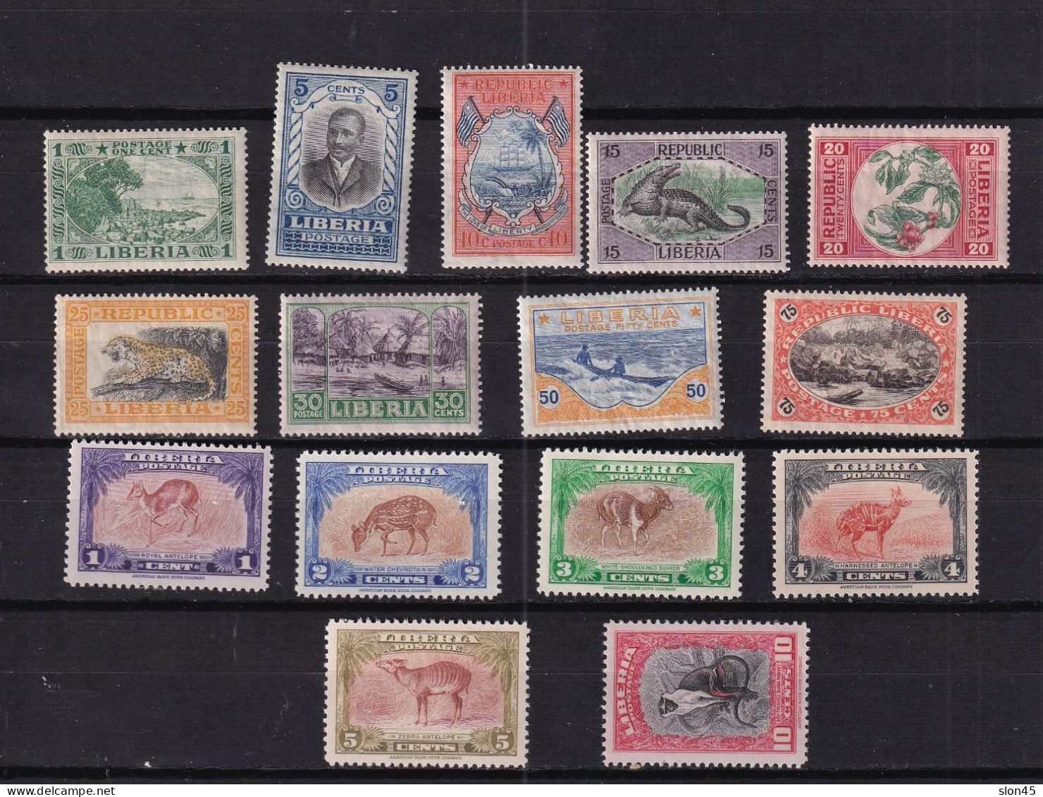 Liberia 1921/42 MNH Accumulation CV $35 16012 - Liberia