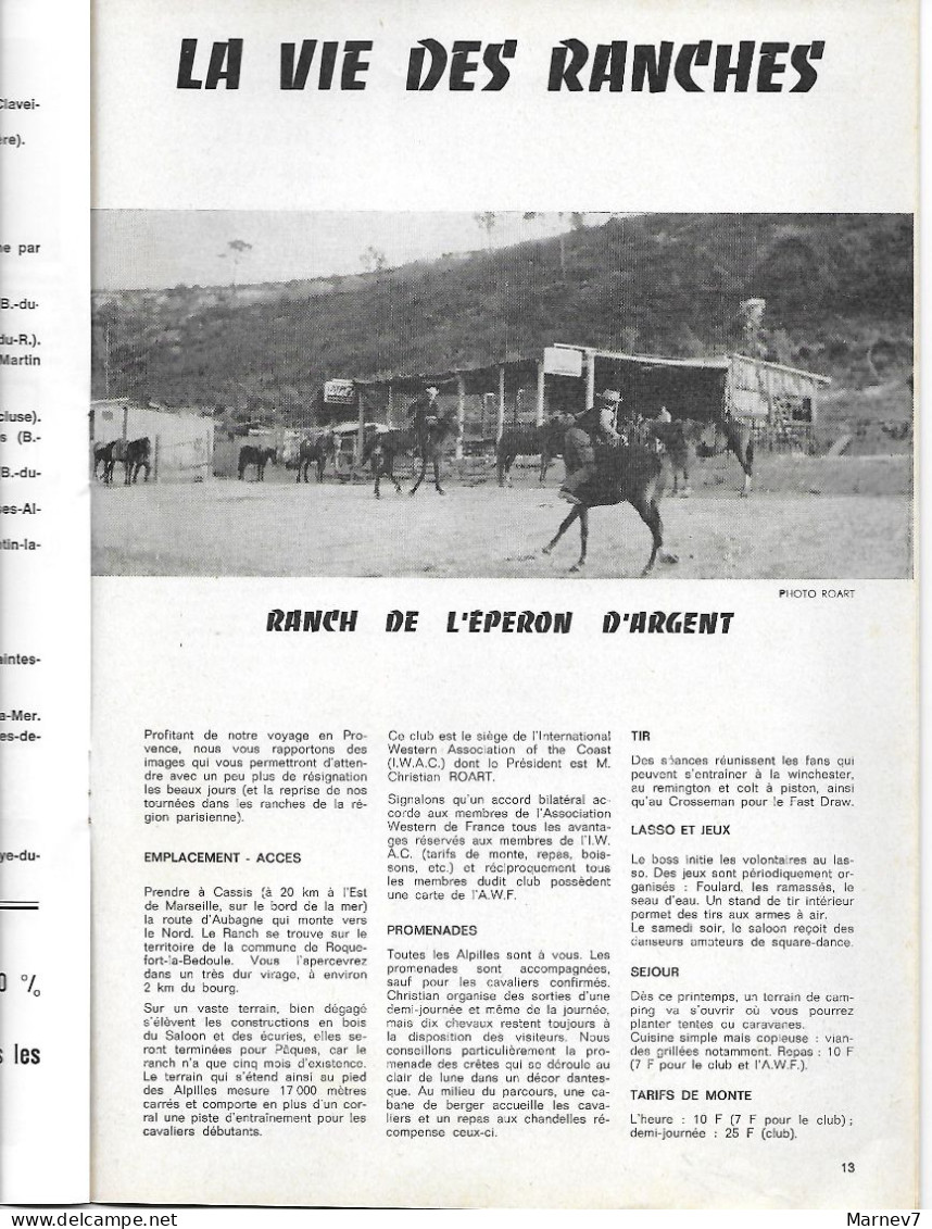 Revue WESTERN GAZETTE N° 11 - Mars 1965 - Buffalo Bill Par Joë Hamman -Ranch Du Colorado - Ranch'ho Porto Vecchio - Other & Unclassified