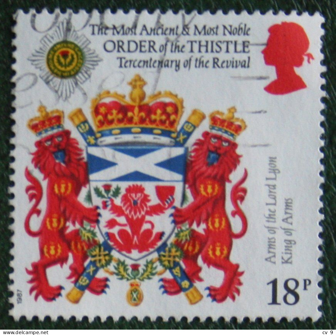 ORDER OF THE THISTLE ANNIVERSARY (Mi 1113) 1987 Used Gebruikt Oblitere ENGLAND GRANDE-BRETAGNE GB GREAT BRITAIN - Gebruikt