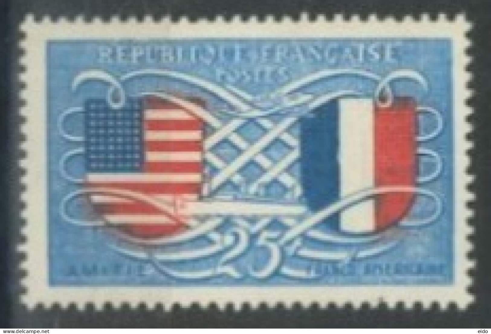 FRANCE - 1949 - FRIENDSHIP RELATIONS, FRANCO - AMERICAN STAMP, # 840, UMM (**). - Unused Stamps