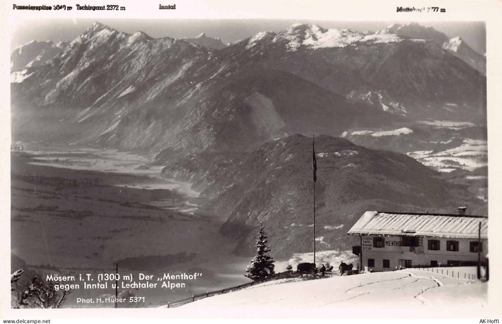 Mösern I. T. (1300 M) Der Menthof Gegen Inntal U. Lechtaler Alpen - Seefeld