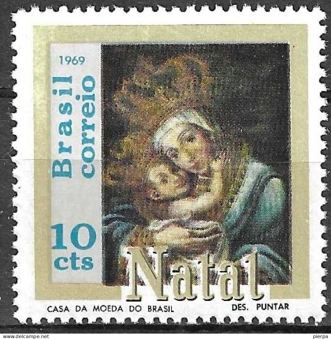 BRASILE  - 1969 - NATALE -  MNH** (YVERT 915 - MICHEL 1239) - Neufs