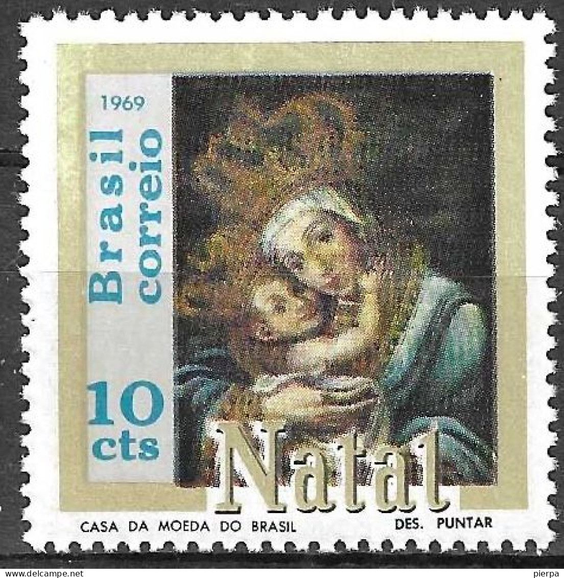 BRASILE  - 1969 - NATALE -  MNH** (YVERT 915 - MICHEL 1239) - Ongebruikt