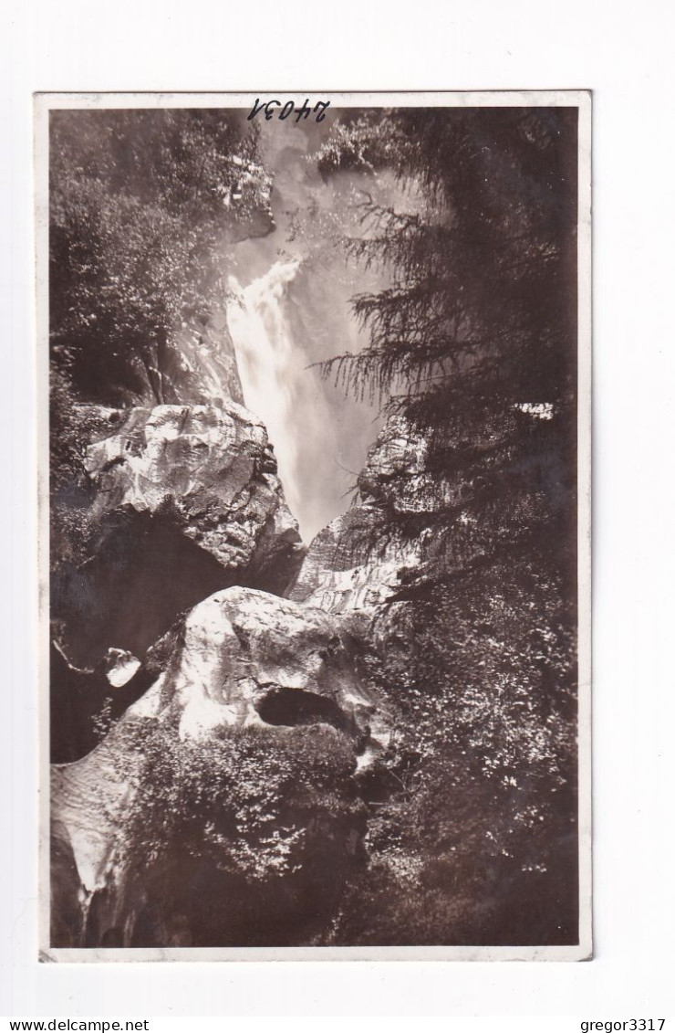 E6146) 2x Schöne Alte FOTO AK HINTERTUX - Hintertuxer WASSERFALL - Alt ! - Zillertal