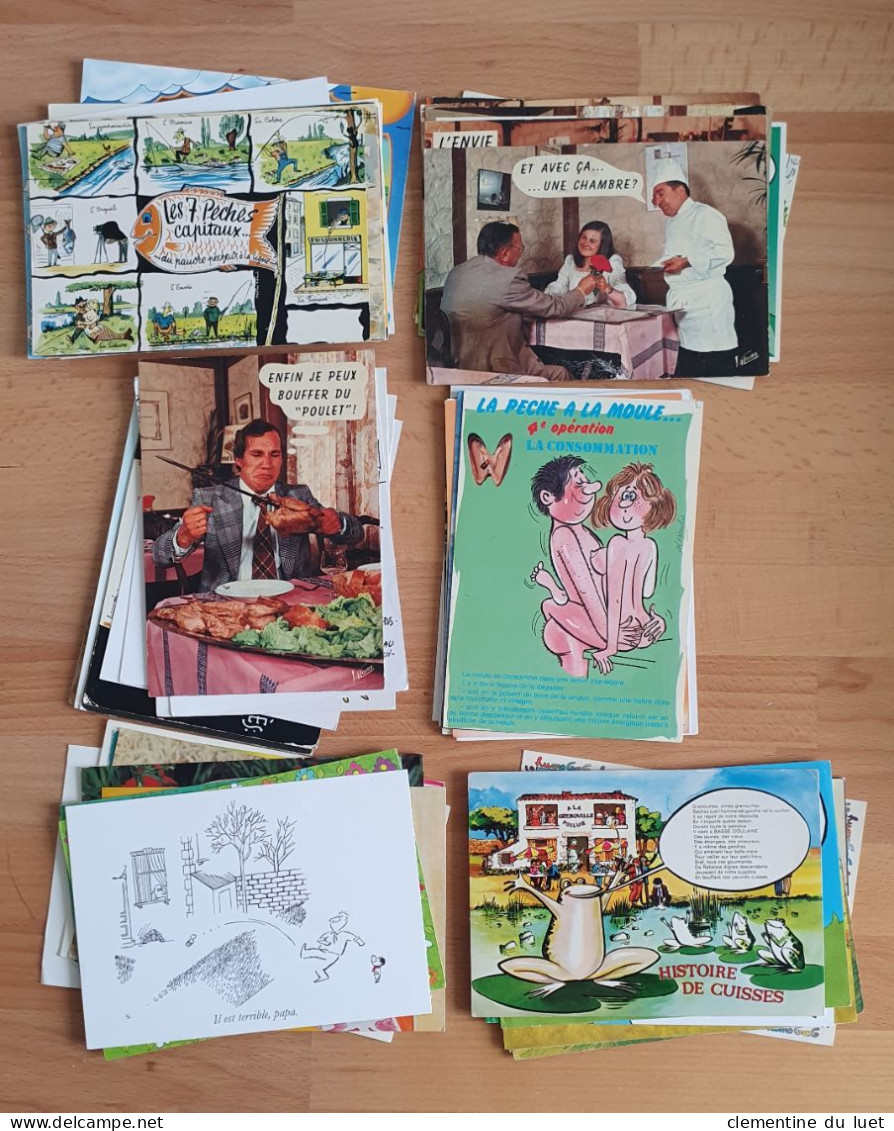 LOT 200 CARTES POSTALES MODERNES SEMI-MODERNES THEME HUMOUR - Humor